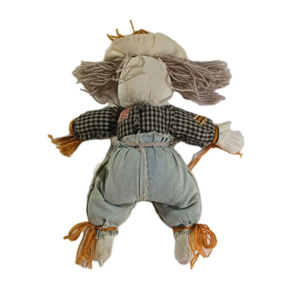 Scarecrow Joe Halloween Autumn Rag Doll – Cloth Figure Seasonal Decor